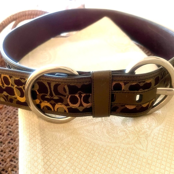 Vintage Coach Logo Belt size Small - Picture 2 of 7